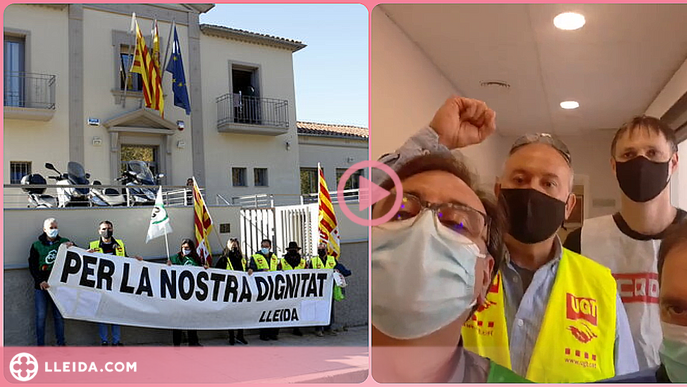 ⏯️ Funcionaris es tanquen a la seu de Justícia a Lleida