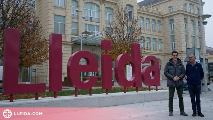 Així llueix el nom de Lleida a la sortida de l'estació de trens