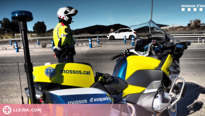 Denunciat penalment un motorista per circular a 200 km/h a l'Urgell