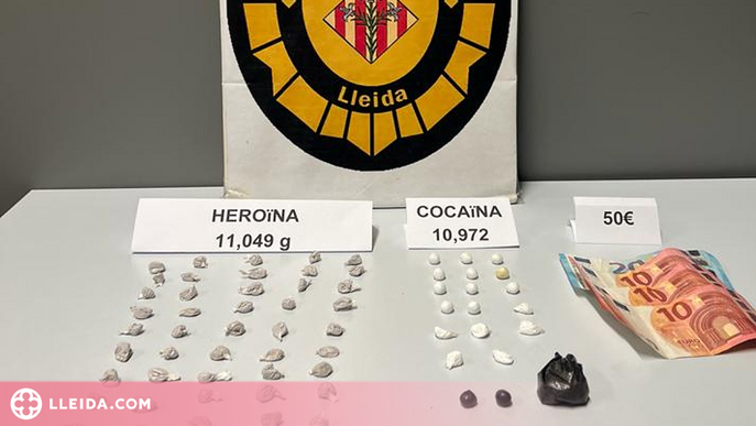 Detingut amb cocaïna i heroïna al Centre Històric de Lleida