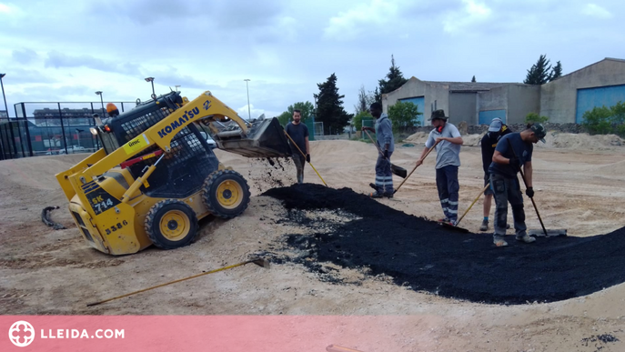 Cervera està construint un circuit de pump track