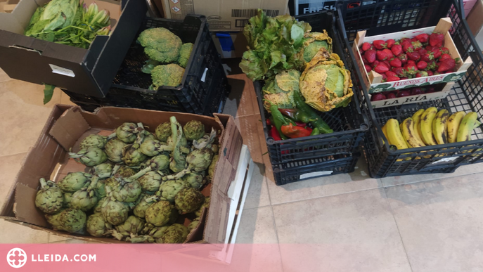 El mercat municipal de Guissona recull aliments per a les comunitats més desfavorides