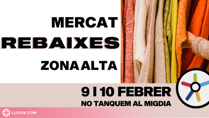 La Zona Alta Lleida torna a celebrar el Mercat de les Rebaixes