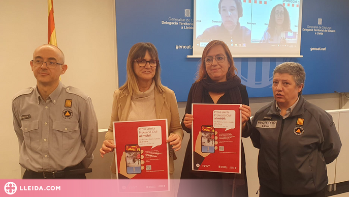 Els mòbils de Lleida i l’Alt Pirineu i Aran provaran aquest febrer les alertes de protecció civil