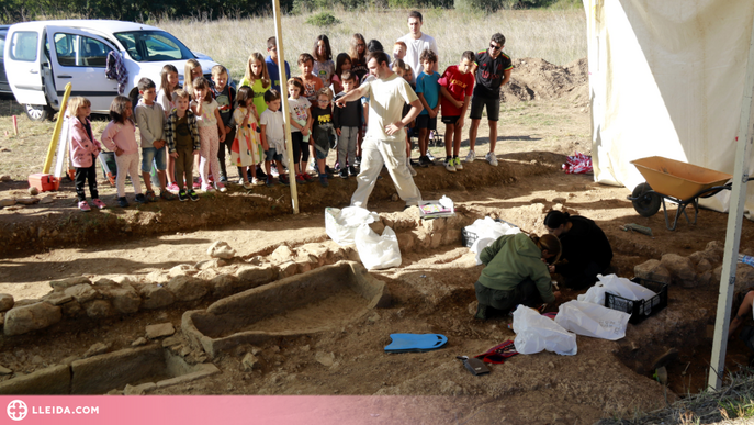 ⏯️ Les excavacions a Santa Coloma d'Àger descobreixen sarcòfags i restes humanes