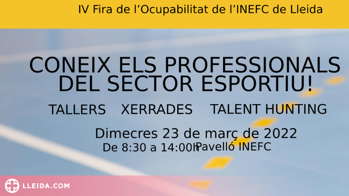 Se celebra Ocusport, la IV Fira de l'Ocupabilitat de l'INEFC Lleida