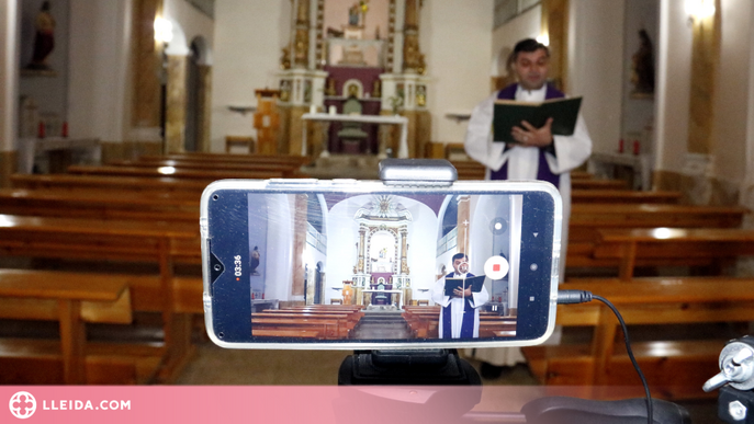 ⏯️ Un mossèn lleidatà retransmet l'evangeli per Internet des d'un centenar de parròquies