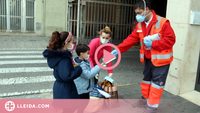 ⏯️ Puja el nombre de noves persones ateses per la Creu Roja a Lleida per l'impacte de la covid-19
