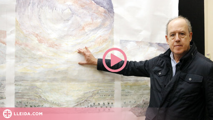 ⏯️ Josep Minguell ultima a Tàrrega un dels conjunts murals més grans del món