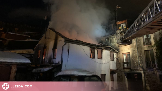 Un ferit greu en l'incendi d'una casa a la Cerdanya