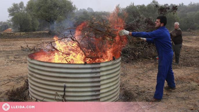 Les petites explotacions agràries ja poden cremar restes vegetals sense autorització excepcional