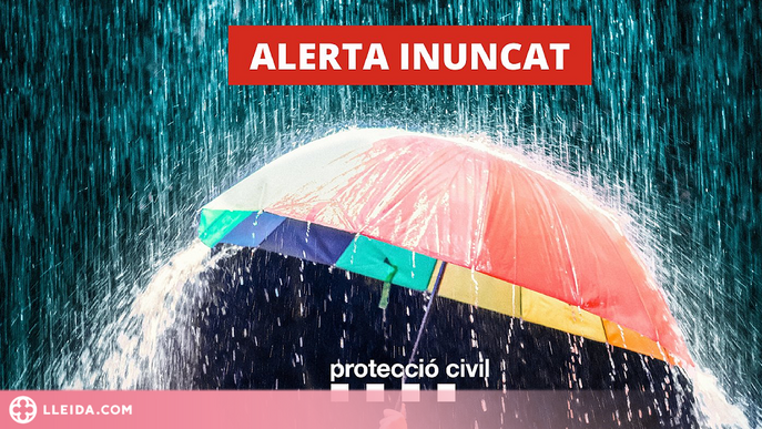 Activada l'alerta Inuncat per les pluges intenses previstes aquesta tarda
