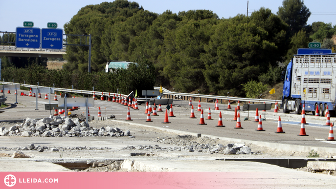 ⏯️ Comencen els treballs per reordenar la sortida de l'AP-2 a Lleida