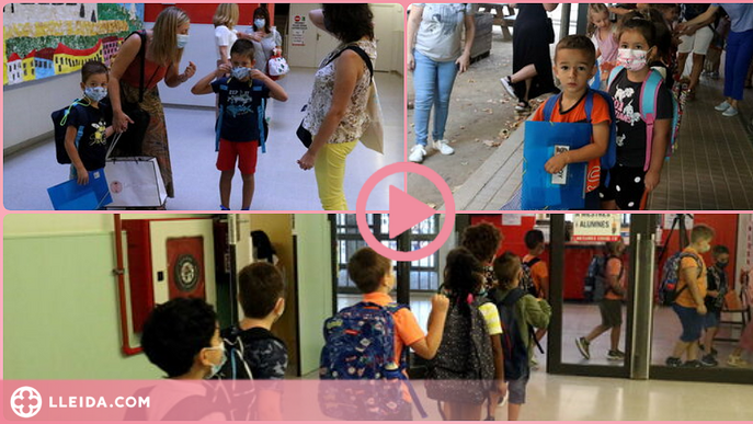 ⏯️ Cares de felicitat i també alguna llàgrima marquen el retorn a l'escola a Lleida