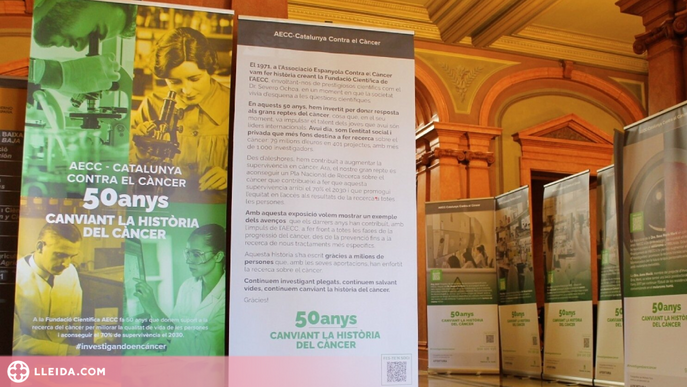 L'AECC Lleida exposa "50 anys canviant la història del Càncer"