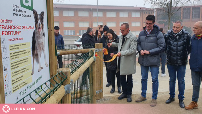 Lleida estrena una nova àrea d’esbarjo per a gossos entre el Secà de Sant Pere i Balàfia
