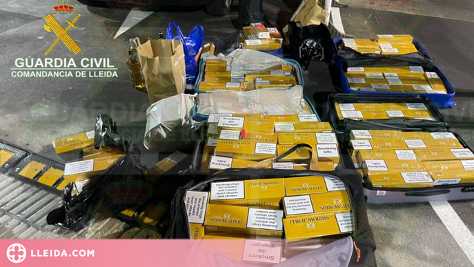 ⏯️ Enxampats amb més de 3.200 paquets de tabac a la duana de la Farga de Moles
