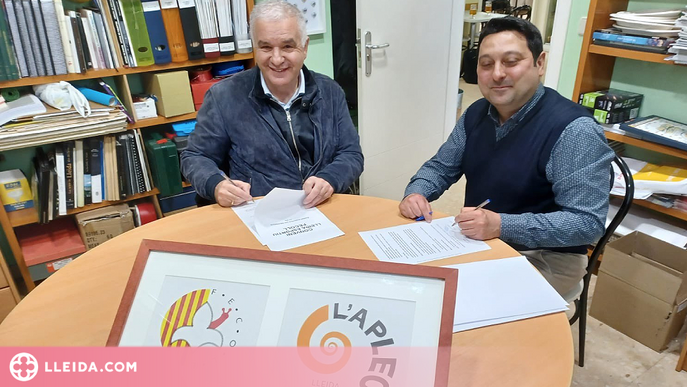 Fecoll i Lleida Esportiu signen un conveni de mútua col·laboració