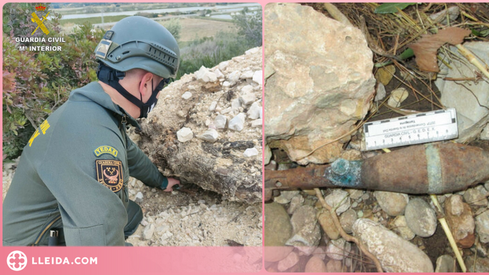 Desactiven dos projectils i una granada de la Guerra Civil al Segrià, Vinallop i Capafonts