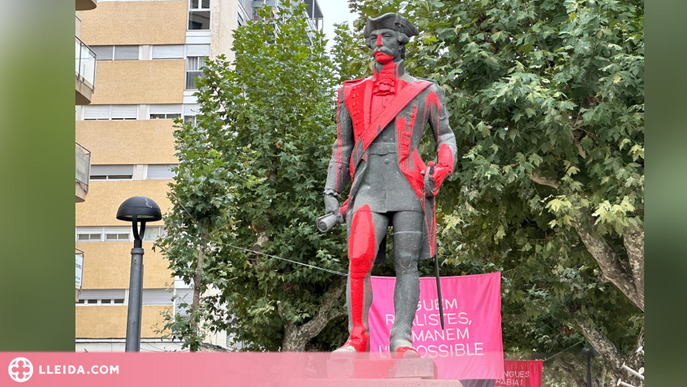 Acte vandàlic contra una emblemàtica estàtua de Balaguer