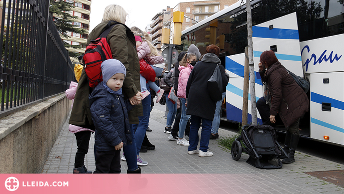 ⏯️ Arriba a Lleida el primer grup d'ucraïnesos de Guissona per sol·licitar protecció temporal