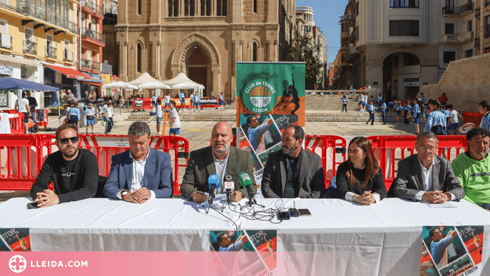 El CT Urgell treu el tennis al carrer per a presentar el Trofeu Albert Costa