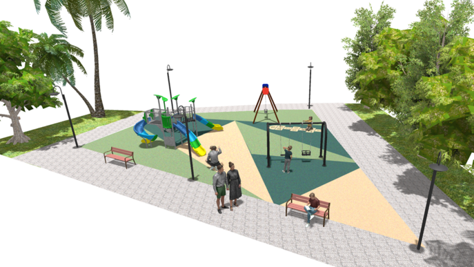 Comencen les obres de renovació del parc infantil del Terrall de les Borges Blanques