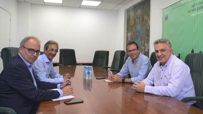 El president de la Cambra de Lleida i l'alcalde de Mollerussa es reuneixen per establir estratègies