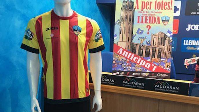 El Lleida perd el primer partit de la temporada, marcat per l'impediment de portar la samarreta de la senyera
