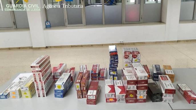 La Guàrdia Civil localitza tabac de contraban valorat en prop de 4.000 euros