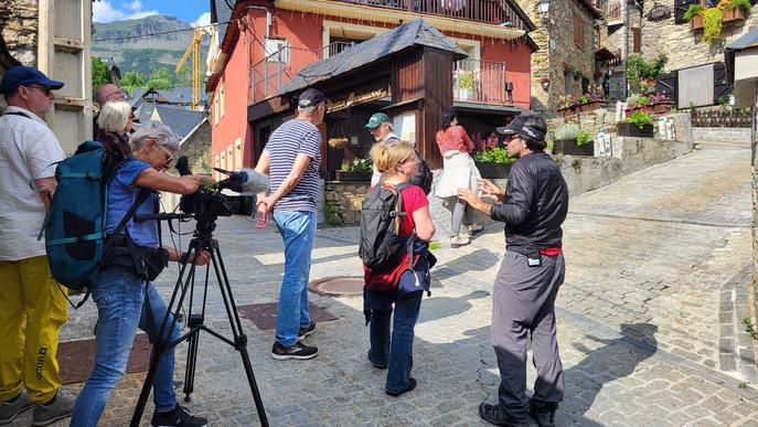 Vuit periodistes alemanys de viatge pel Pirineu de Lleida