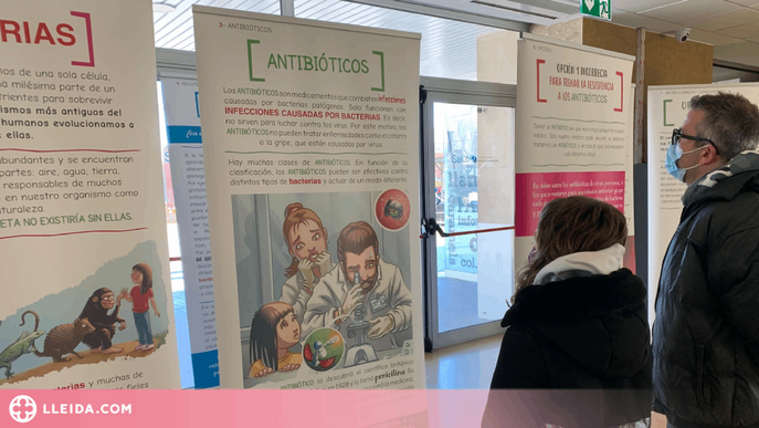 Una exposició al vestíbul de l’Arnau de Vilanova mostra els perills de la resistència antimicrobiana