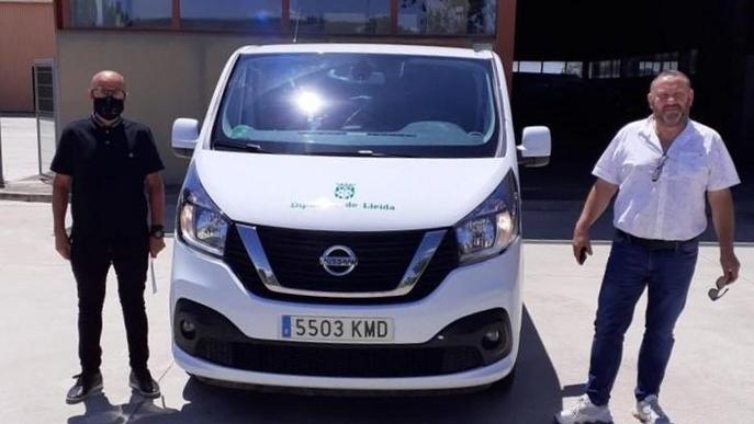 La Diputació cedeix un vehicle al Consell del Segrià per traslladar temporers amb covid-19 a l'hotel de Lleida