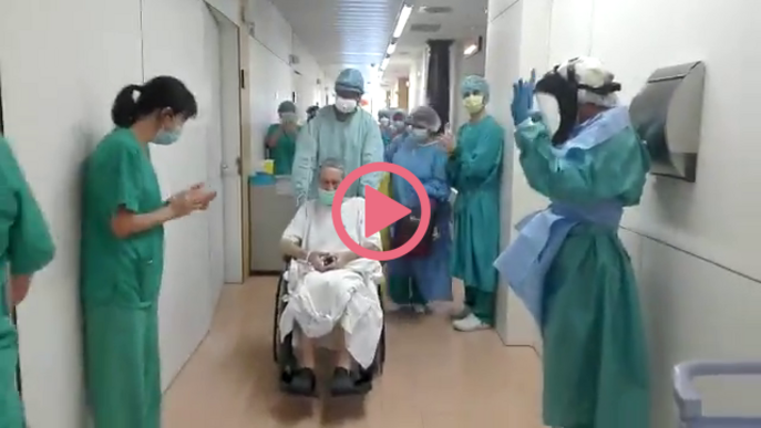 ⏯️ #VÍDEO | Primera alta per covid-19 a l'Hospital Santa Maria de Lleida