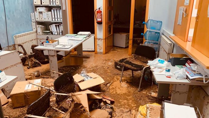#VÍDEO: Així ha quedat l'Ajuntament i l'Escola Bressol de Vinaixa després de les fortes tempestes