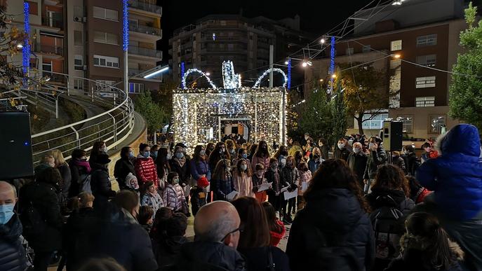 Lleida engega la il·luminació nadalenca dels seus carrers