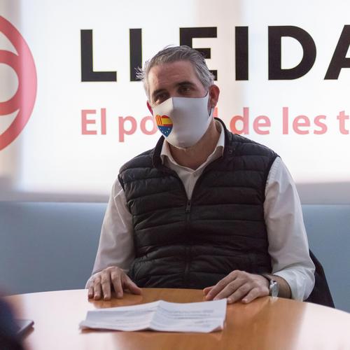 Jorge Soler González (Cs) a la Redacció de Lleida.com 