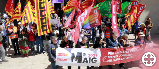 ⏯️ Unes 400 persones surten als carrers de Lleida per reclamar millores en la jornada laboral i els salaris