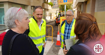 Inicien les obres d'ampliació de voreres al carrer Penedès de Lleida