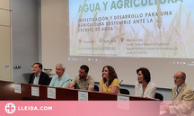 Lleida acull una jornada sobre la recerca i desenvolupament d'una agricultura sostenible davant la sequera