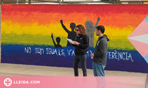 Artesa de Lleida llueix un nou mural LGTBI