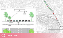 Inicien de les obres per implantar carril bici al tram inicial del Passeig de Ronda de Lleida