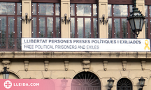 La Junta Electoral ordena retirar la pancarta de suport a presos i exiliats de la Paeria de Lleida