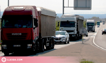 La Generalitat allargarà fins a Lleida el desviament obligatori de camions de l'N-240