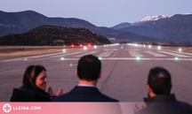 L'Aeroport Andorra-La Seu estrena el sistema d'il·luminació pels vols nocturns