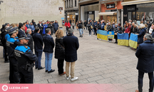⏯️ Concentració silenciosa a Lleida pel primer aniversari de la invasió d’Ucraïna
