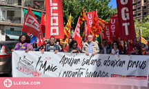 ⏯️ Sindicats lleidatans surten al carrer per exigir apujar salaris, abaixar preus i repartir beneficis