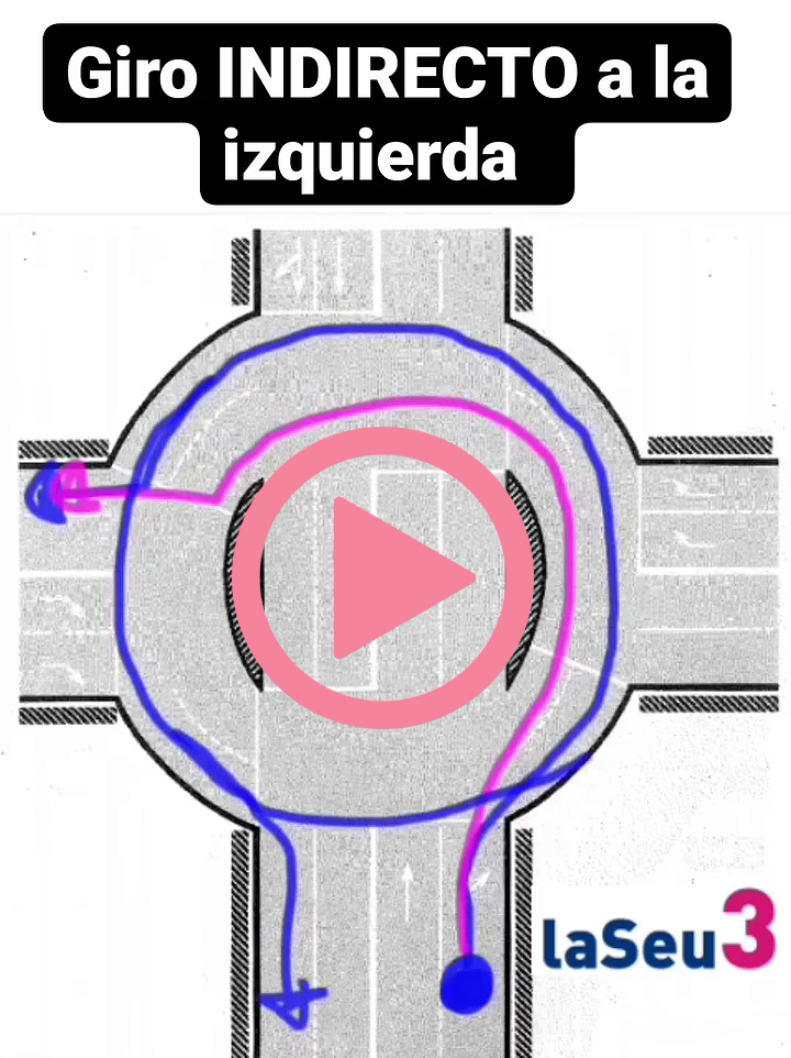 Gir indirecte a l'esquerra - Autoescola La Seu 3