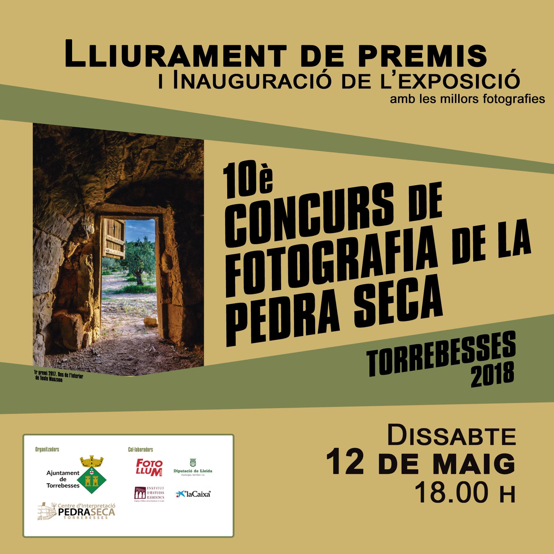 Exposició de les fotografies de la 10 edició del Concurs de Fotografia de la Pedra Seca de Torrebesses