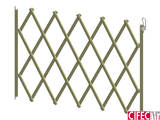 Valla dog gate madera nat.de 60 a 108 cm